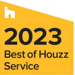 Best of houzz service 2023 award badge
