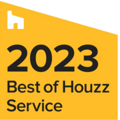 Best of houzz service 2023 award badge